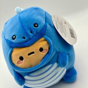 Smoko DINOSAUR TAYTO Mini Mochi Plush Potato Blue Dino 6" Stuffed Animal NEW